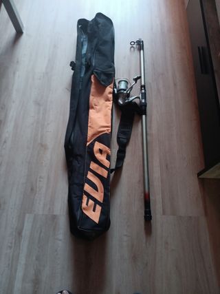 Caña de pesca KALI 3,90 + carrete Hérculy + funda