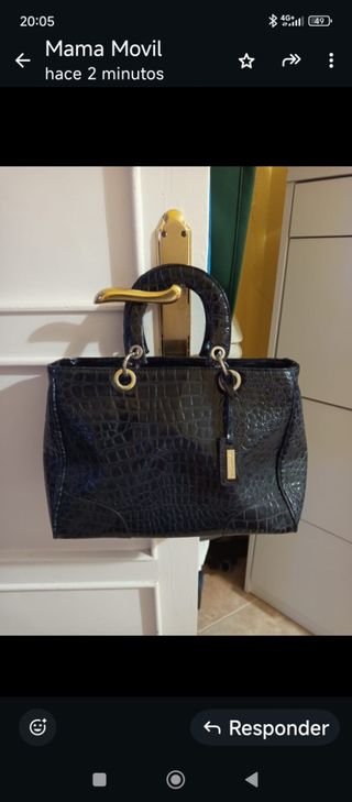 Bolso de mano negro