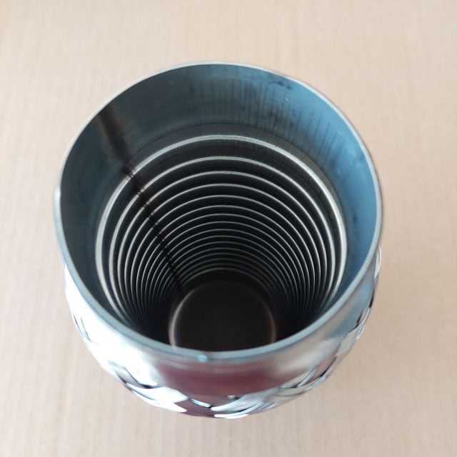 63x203mm Flexível Inox Escape Automóvel Universal