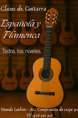 CLASES DE GUITARRA ESPAÑOLA Y FLAMENCA EN ZARAGOZA