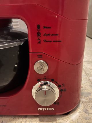 Amasadora y Batidora PRIXTON 1200W Roja