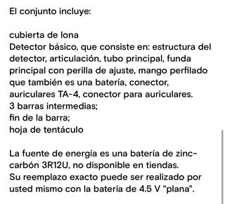 Detector de Metales militar  W-3p