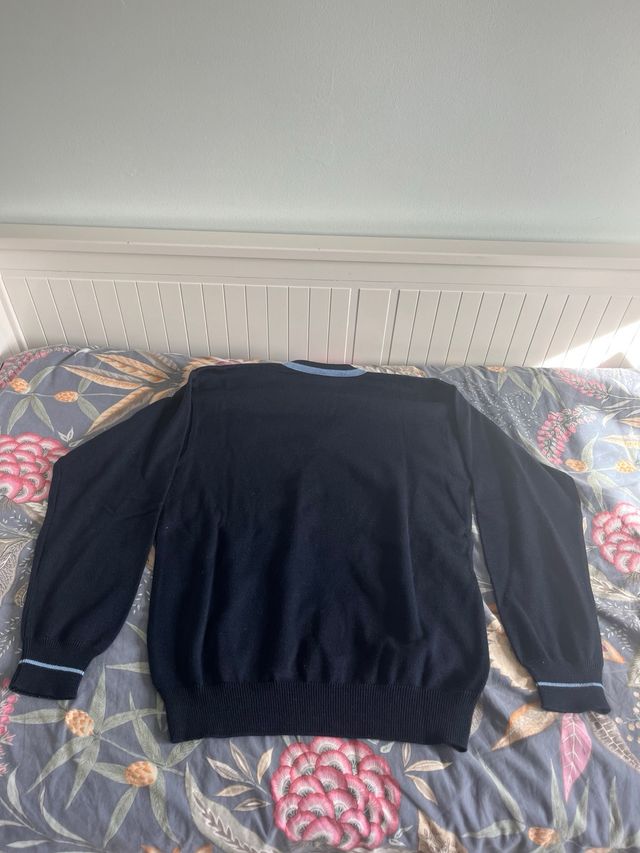 Jersey azul con corazón