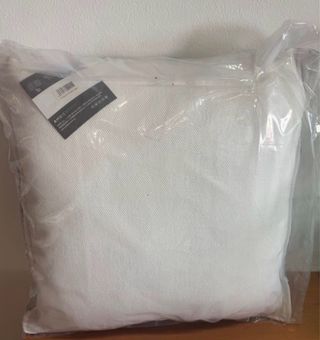 2 Cojínes de Exterior Azul y Blanco 50x50 cm