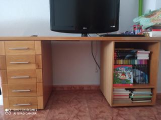 Mesa escritorio roble macizo