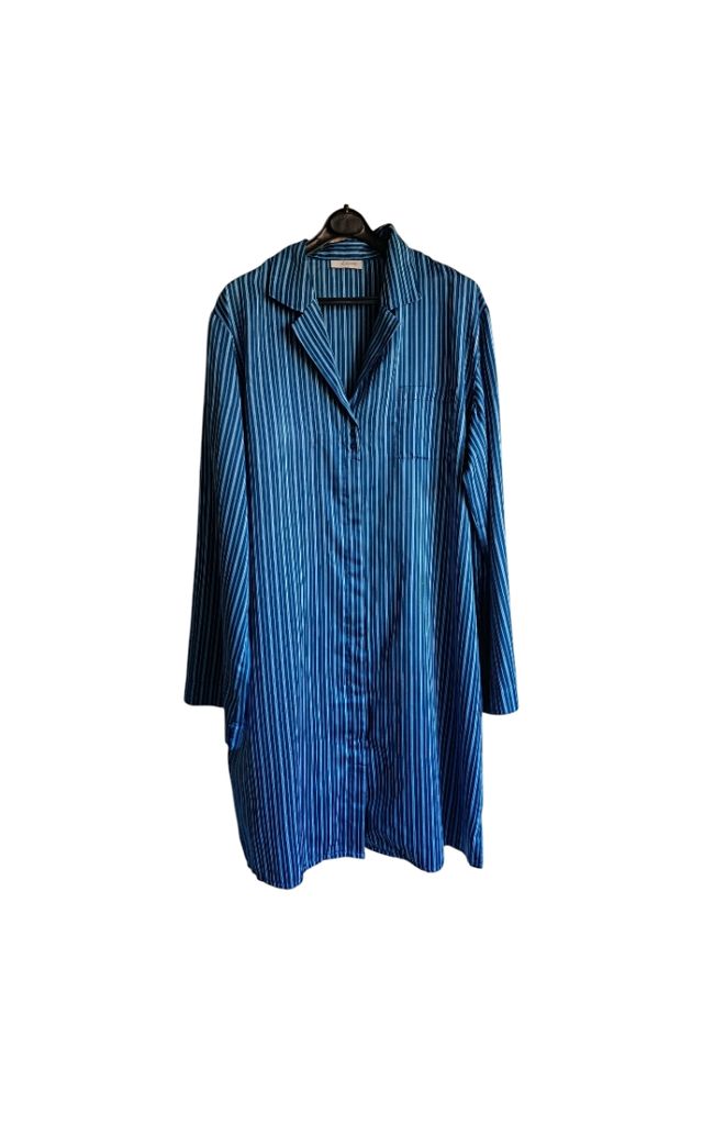 Camisa larga Etam rayas azul talla 46