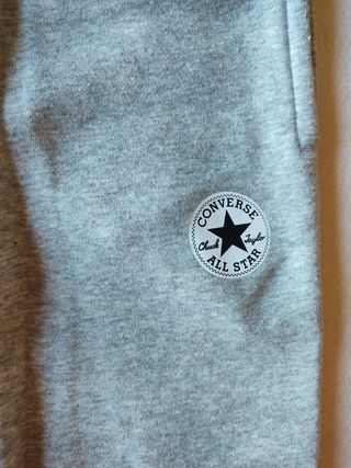 Pantalón chándal niña Converse gris talla 8-10años