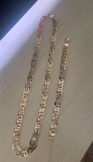 Conjunto Cadena y pulsera Cartier Versace 