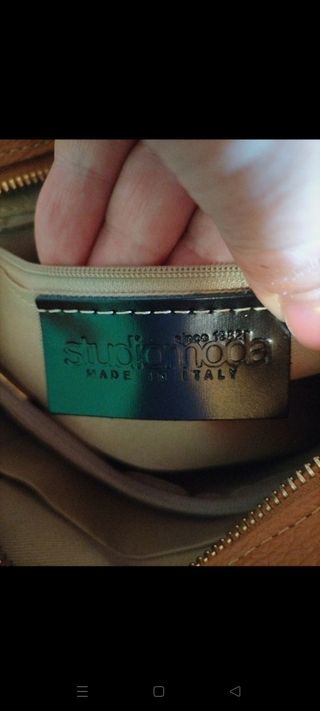 Borsa vera pelle cuoio con tracolla