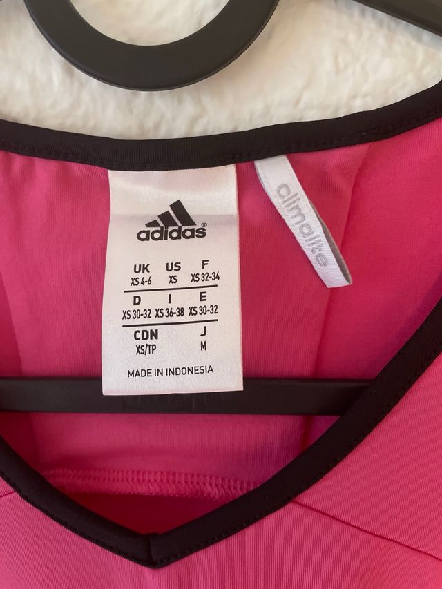 Camiseta Adidas Deportiva Rosa Talla XS