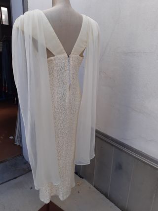 Abito elegante sartoriale vintage bianco