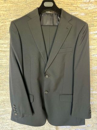 Traje Negro Purificación García Ceremonia