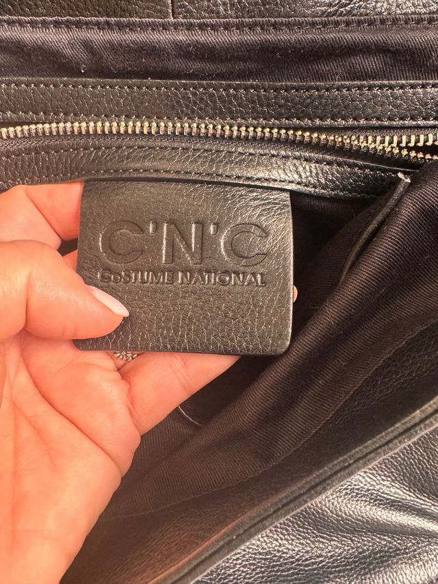 Borsa Costume National Pelle Nera Artigianale