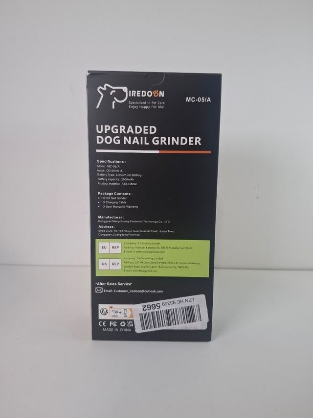 Amoladora Uñas Perro IREDOON MC-05/A