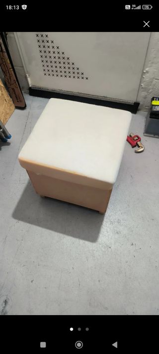 Pouf Ikea beige