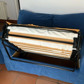 Sofá cama dos plazas azul