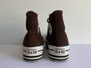 Converse Plataforma Marrones Ante Talla 36,5