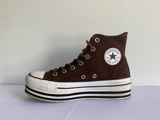 Converse Plataforma Marrones Ante Talla 36,5
