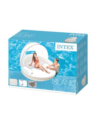 Isla hinchable Intex piscina, con toldo extraíble