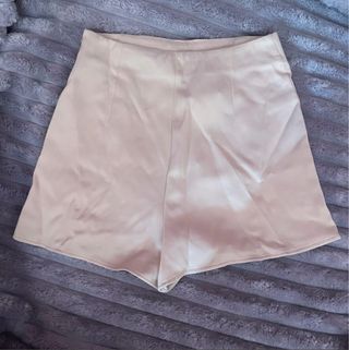 Falda pantalón beige