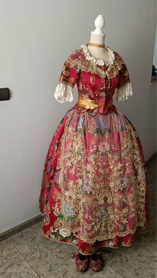 Traje de Fallera Rojo para niña