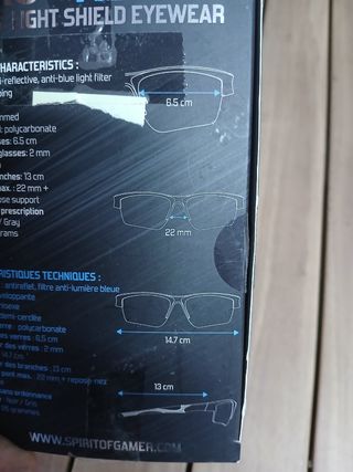 Gafas Gaming PRO RETINA, Spirit of Gamer