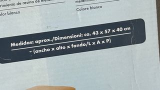 Cajonera con ruedas blanca