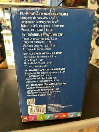 Enrollador Manguera Aire 15M Cofan