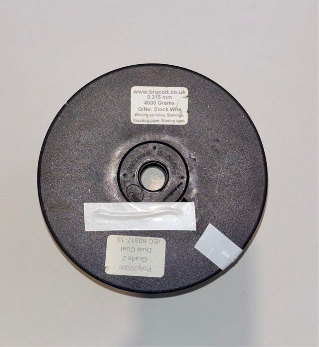 Bobina Filo Rame Smaltato 0,315mm 4000g