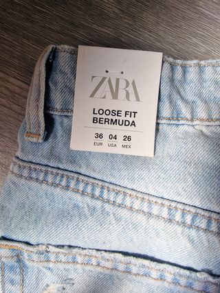 Bermudas vaqueras Zara patchwork