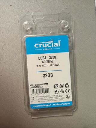 Crucial 32GB DDR4 3200 SODIMM RAM
