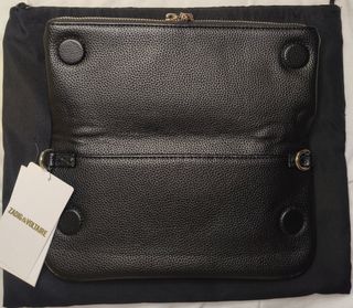 Bolso Zadig Y Voltaire negro con cadenas.