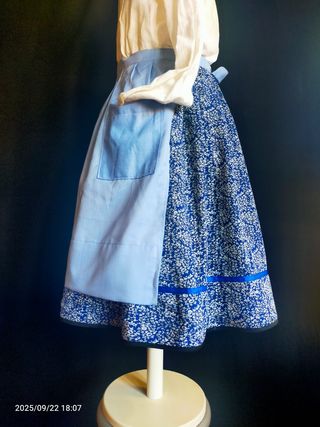 Falda y delantal 6-8 años baserritarra 