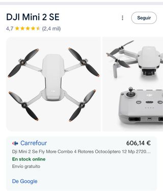 DJI Mini 2 SE Fly More Combo
sin uso 
nuevo 