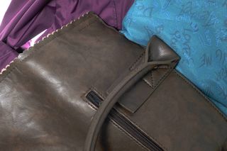 Borsa donna marrone e multicolor