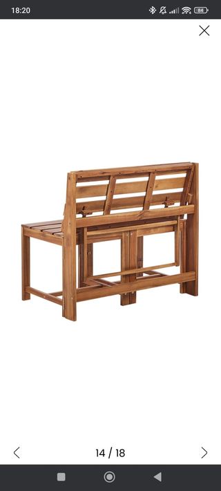 Banco de jardín de madera