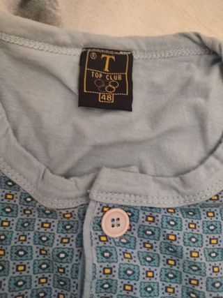 Pigiama uomo blu fantasia