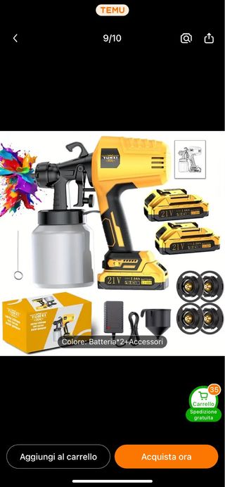 Spruzzatore vernice YUNXI 21V