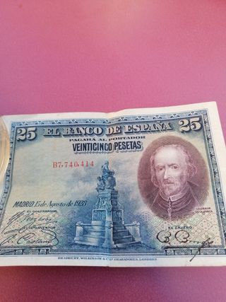Billete antiguo 10 pesetas Banco de España