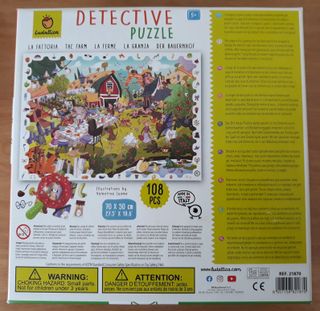 Puzzle Detective La Granja Ludattica 108 Piezas