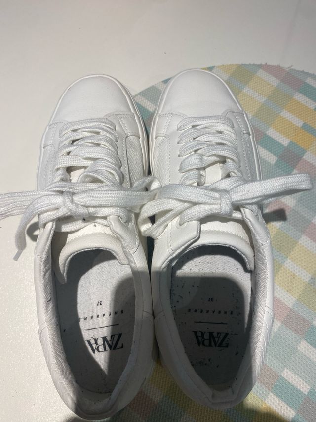 Zapatillas Blancas Zara Talla 37