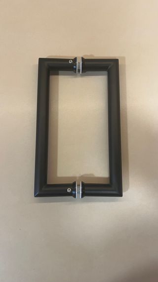 2 pares de tiradores negros puertas correderas