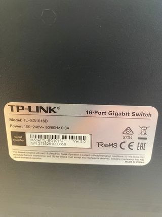 TP-Link TL-SG1016D - Switch 16 Puertos Gigabit