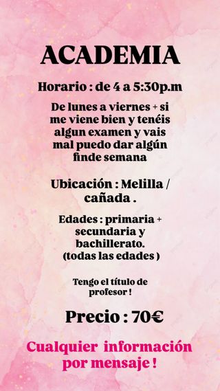 ACADEMIA (todas las asignaturas )