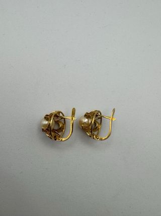 011-04-00364 PENDIENTES PERLAS ORO 18k