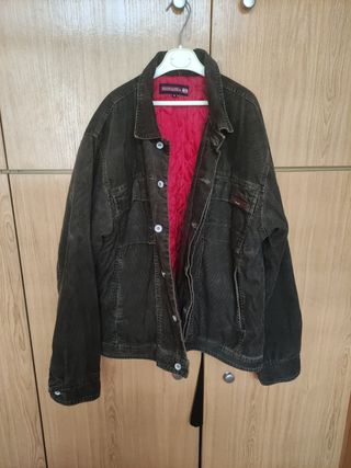 Chaqueta Corduroy Quiksilver Vintage 90s Marrón Ta