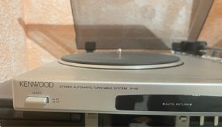 Giradiscos Kenwood P-110 Automático Plata