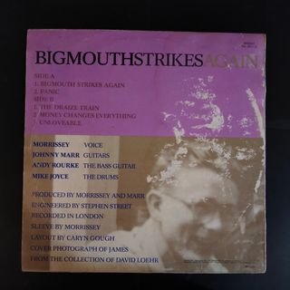 LP 1986 Smiths Bigmouth Strikes Again Vinilo