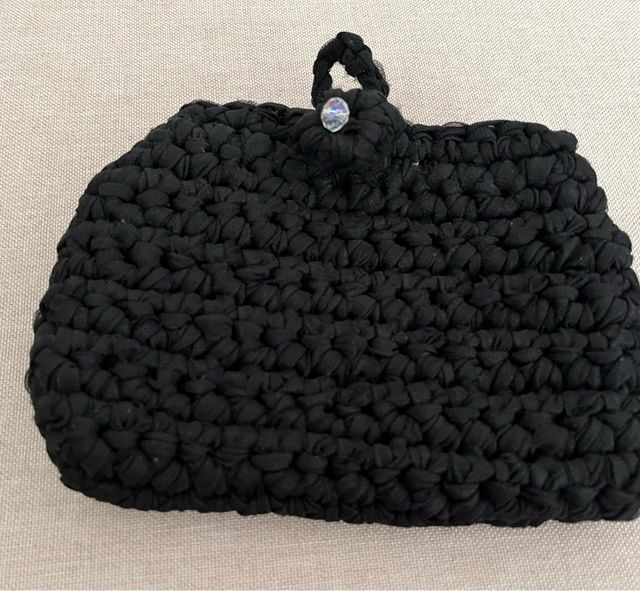 Pochette in fettuccia nera