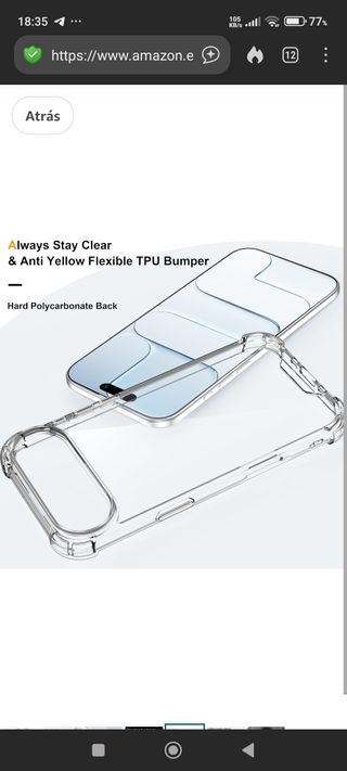 Custodia trasparente per iPhone 14 Air +3 protezioni